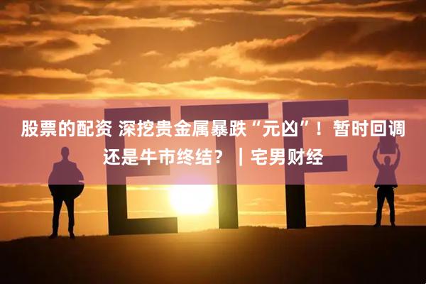 股票的配资 深挖贵金属暴跌“元凶”！暂时回调还是牛市终结？｜宅男财经