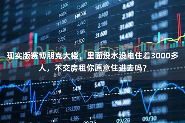 现实版赛博朋克大楼，里面没水没电住着3000多人，不交房租你愿意住进去吗？